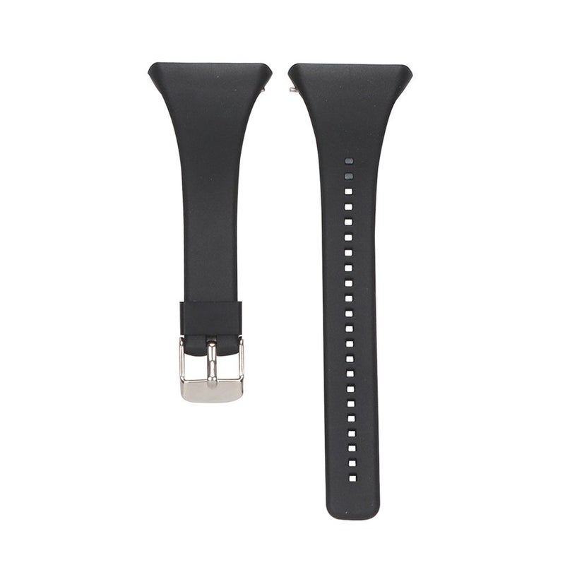 EXMRAT Compatible with Polar FT4 FT7 Watch Band, Replacement Wristbands Silicone Watch Strap for Polar FT4 / FT7 Heart Rate Monitor (Black) - Image 1